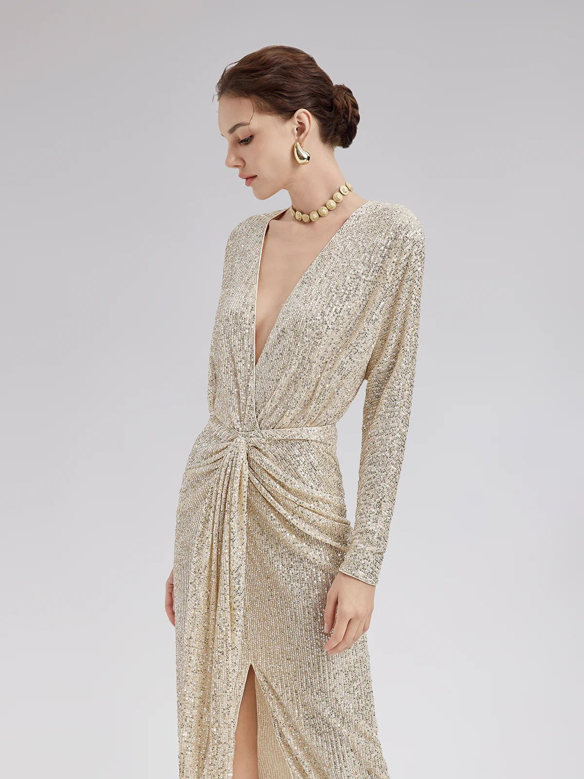 Elegante vestido de lentejuelas