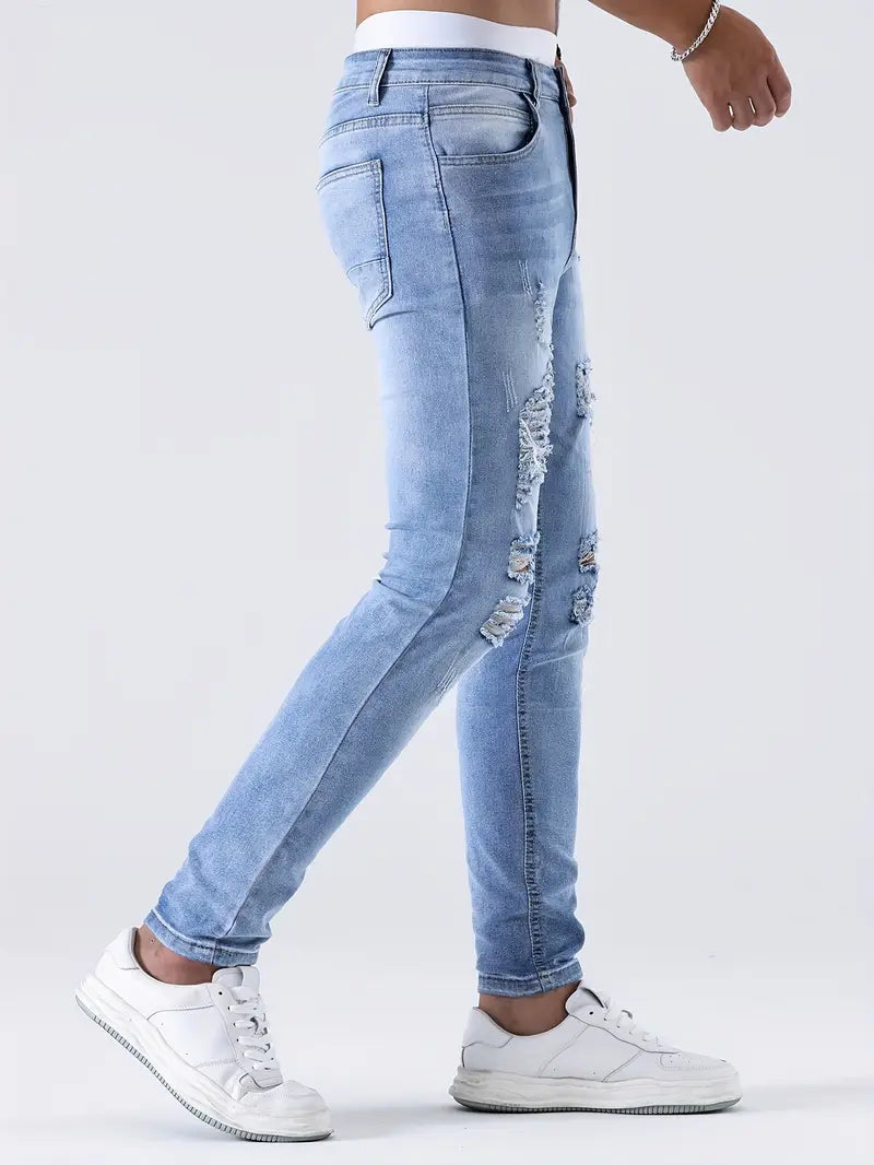 Jeans  Estilo Rasgados de Hombre