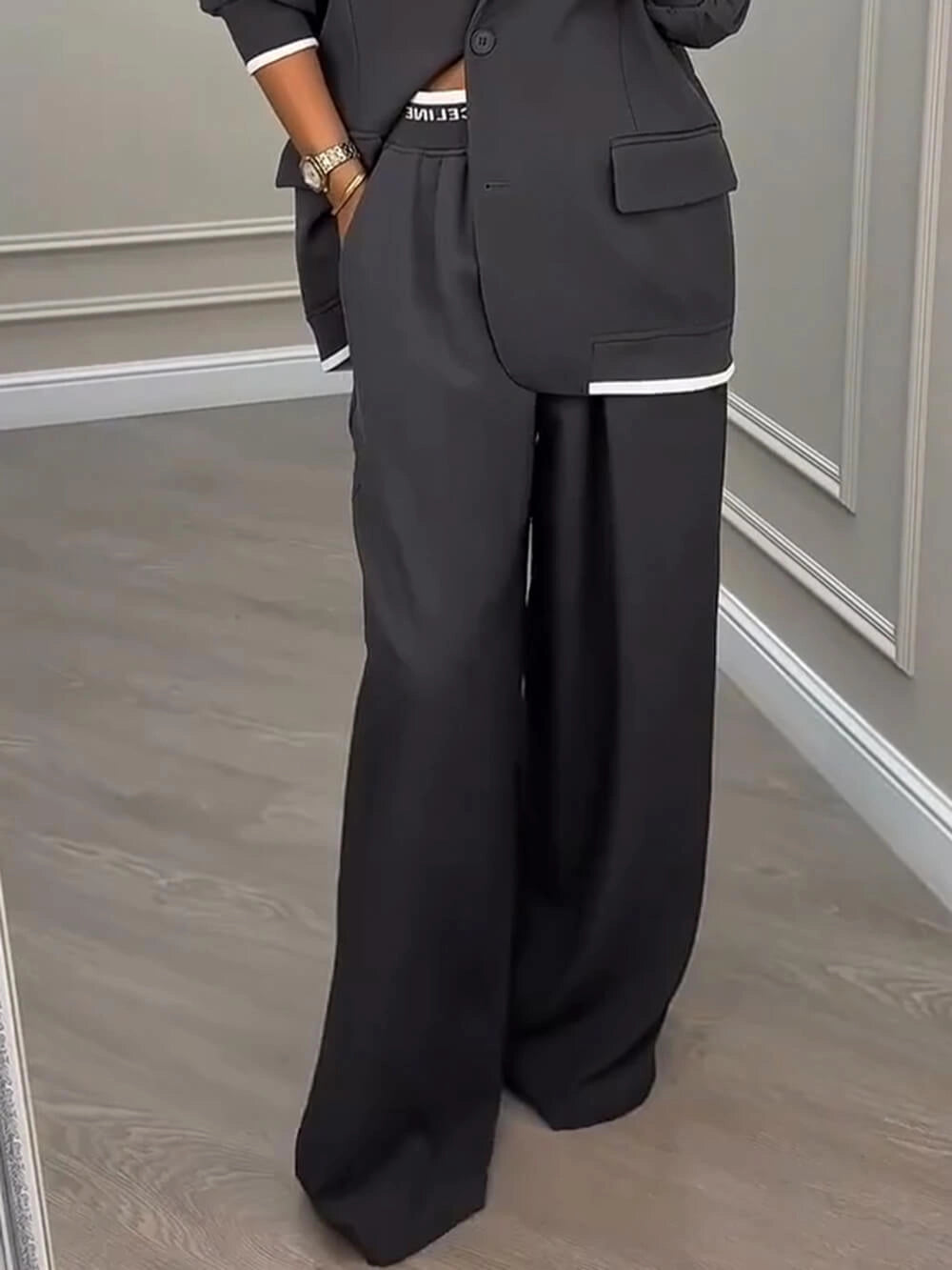 Conjunto Blazer estilo deportivo