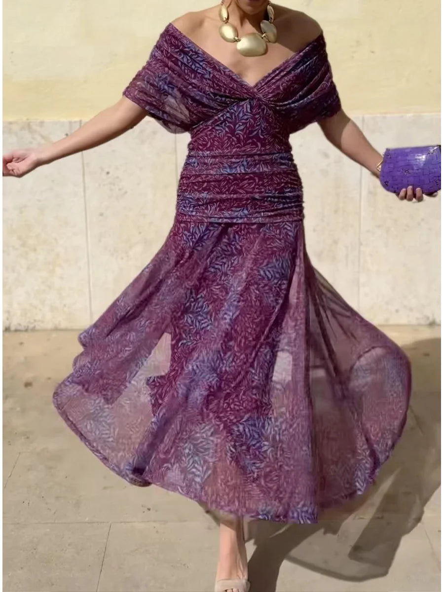 Vestido elegante Estampado Lara