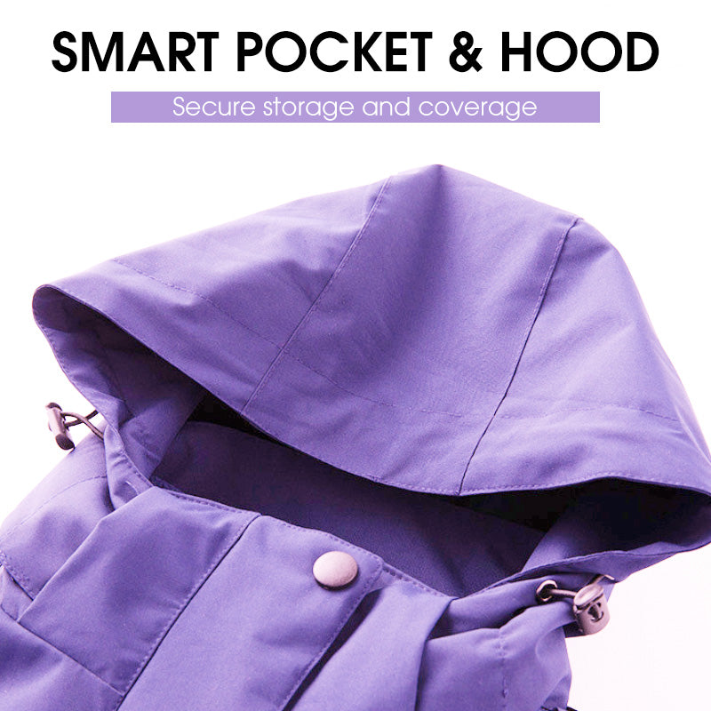 Chaqueta impermeable para exteriores 3 en 1